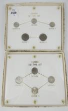 2 CANADIAN COIN TYPE SETS