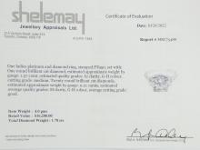 IMPORTANT PLATINUM DIAMOND RING