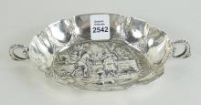 CONTINENTAL SOLID SILVER DISH