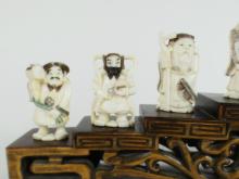 SET JAPANESE IVORY FIGURES