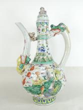 LARGE CHINESE PORCELAIN EWER