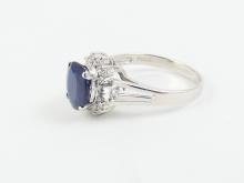 VALUABLE SAPPHIRE & DIAMOND RING