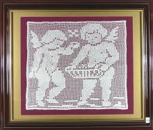 FRAMED VINTAGE CROCHET LACE