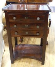 ANTIQUE ROSEWOOD WORK TABLE