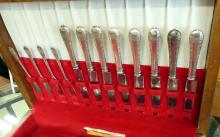 MCGLASHAN CLARKE "KING'S PLATE" SILVER PLATE FLATWARE