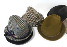 SEVEN VINTAGE MEN'S HATS