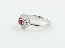 VINTAGE RUBY & DIAMOND RING