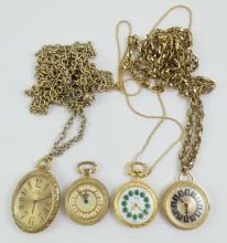 4 PENDANT WATCHES