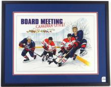 CANADA VS. U.S. HOCKEY ILLUSTRATION