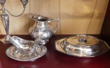 GROUP LOT OF SILVER PLATE