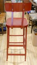 INDUSTRIAL METAL DRAFTING CHAIR
