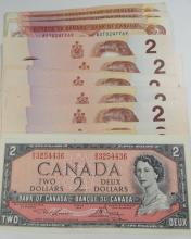 29 CANADIAN $2 NOTES