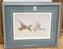 FIVE FRAMED "WILDLIFE" PRINTS