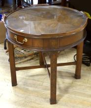 BAKER FURNITURE CIRCULAR LAMP TABLE