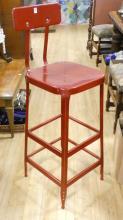 INDUSTRIAL METAL DRAFTING CHAIR
