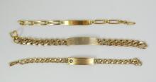 3 VINTAGE I.D. BRACELETS