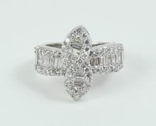 EXCEPTIONAL DIAMOND COCKTAIL RING