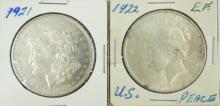 2 U.S. SILVER DOLLARS