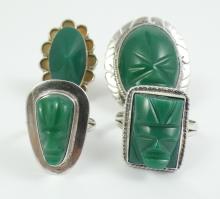 4 SILVER RINGS