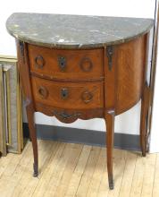 FRENCH DEMI-LUNE COMMODE