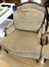 PAIR OF DECORATOR ARMCHAIRS