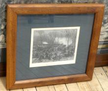 THREE FRAMED MILITARY ENGRAVINGS