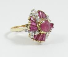 EXCEPTIONAL RUBY & DIAMOND RING