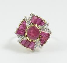 EXCEPTIONAL RUBY & DIAMOND RING