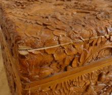 CARVED STORAGE CHEST