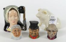 FIVE MINIATURE COLLECTIBLES