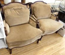 PAIR OF DECORATOR ARMCHAIRS