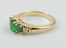 BIRKS EMERALD RING