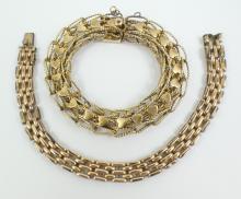 2 BRACELETS, NECKLACE