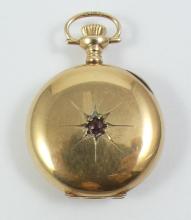 ANTIQUE GOLD PURSE/PENDANT WATCH