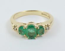 BIRKS EMERALD RING