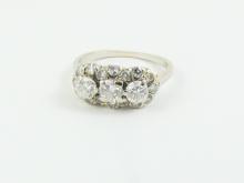 VINTAGE DIAMOND TRINITY RING