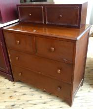 TWO-SECTION CHEST OF DRAWERS