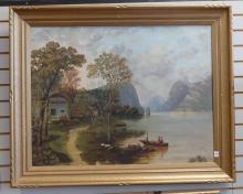 TWO ANTIQUE OIL PAINTINGS