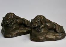 LION BOOKENDS