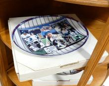 FIVE "BASEBALL" COLLECTOR PLATES