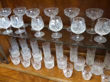 EXTENSIVE STUART CRYSTAL STEMWARE SERVICE