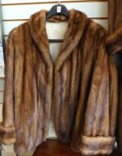 MUSKRAT FUR COAT AND JACKET