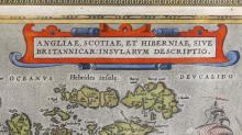 1570 MAP OF ANGLIAE, SCOTIAE, ET HIBERNIAE