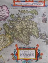 1570 MAP OF ANGLIAE, SCOTIAE, ET HIBERNIAE