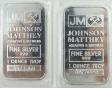 2 SILVER INGOTS - no tax