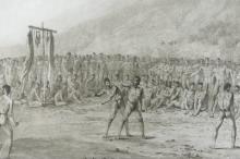 BOXING MATCH BEFORE CAPTAIN COOK AT OWHYHEE