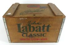 JOHN LABATT CRATE WITH BOTTLES