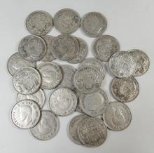 26 CANADIAN SILVER 50-CENTS