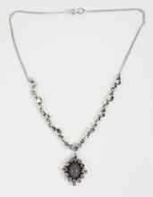 2 SILVER PENDANT NECKLACES