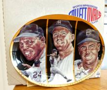 FIVE "BASEBALL" COLLECTOR PLATES